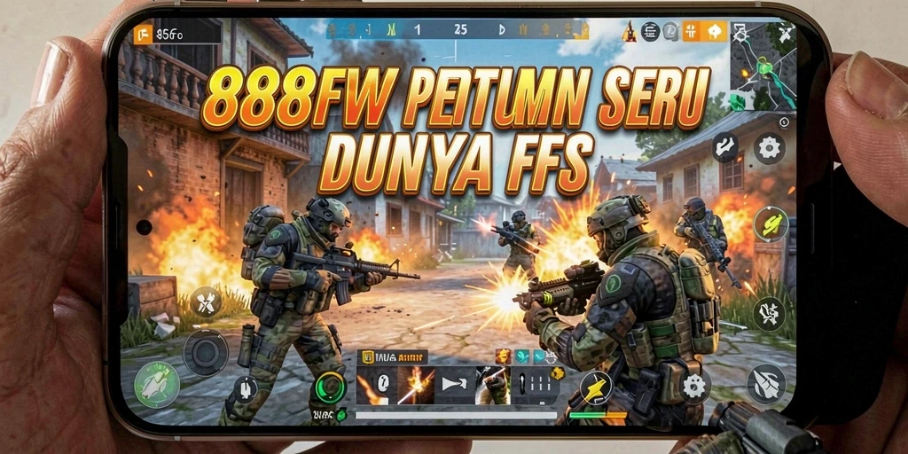 Screenshot gameplay 888FW menampilkan aksi seru dalam pertempuran FPS.