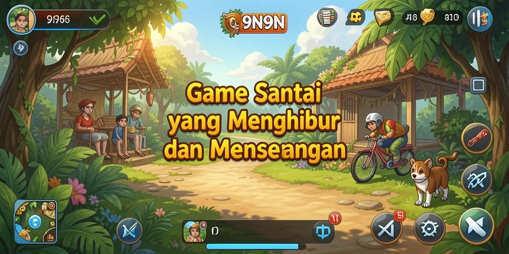 Tampilan gameplay <strong>9N9N</strong> yang seru dan menghibur.