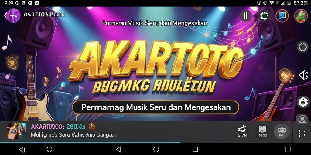 Gameplay seru AKARTOTO dengan berbagai alat musik.