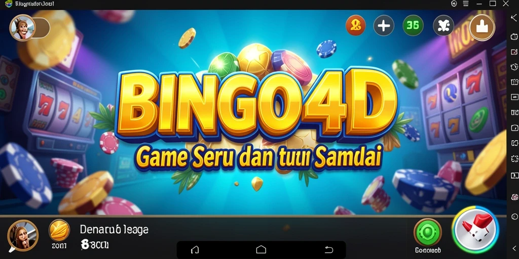 Screenshot BINGO4D menampilkan pemain yang bersenang-senang saat bermain bingo.