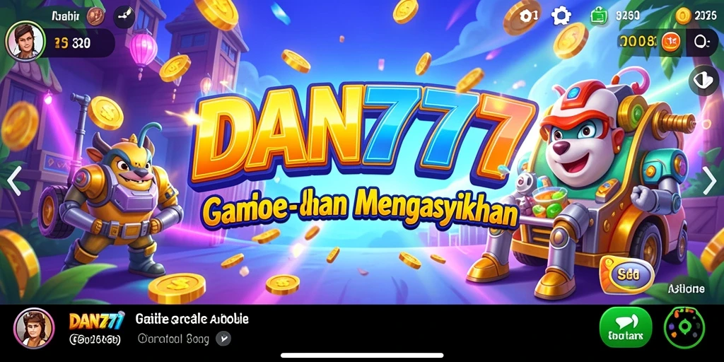 Screenshot gameplay DAN777 menampilkan aksi seru dan grafis warna-warni.