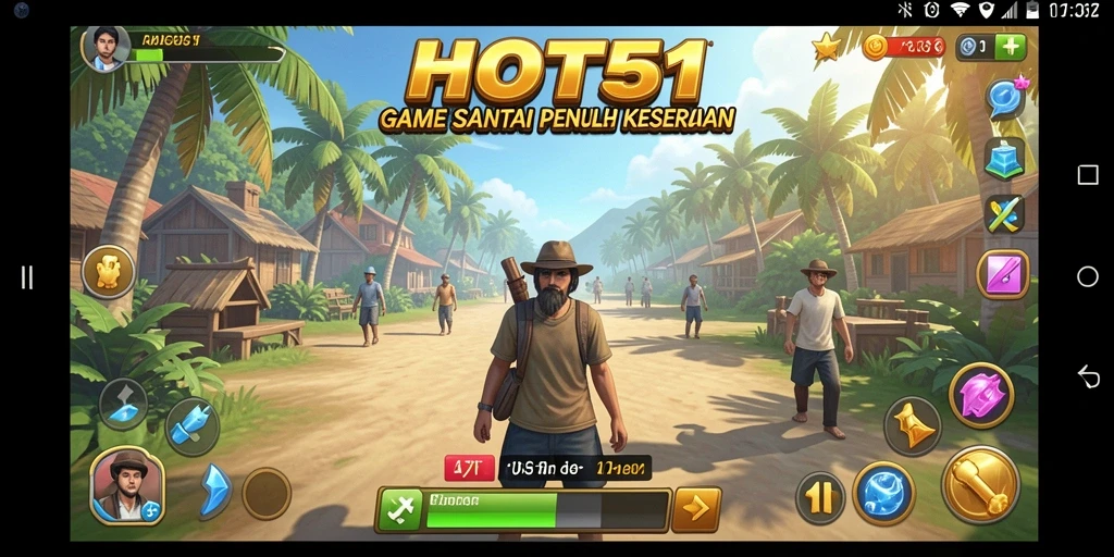 Screenshot HOT51 menampilkan gameplay yang menarik dan interaktif.