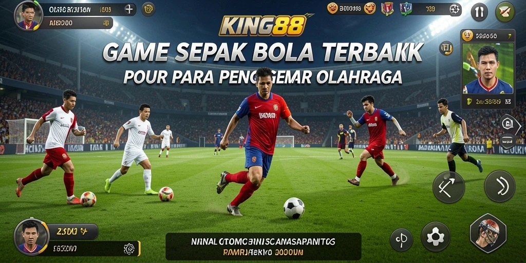 Tampilan gameplay KING88 yang mendebarkan saat mencetak gol.