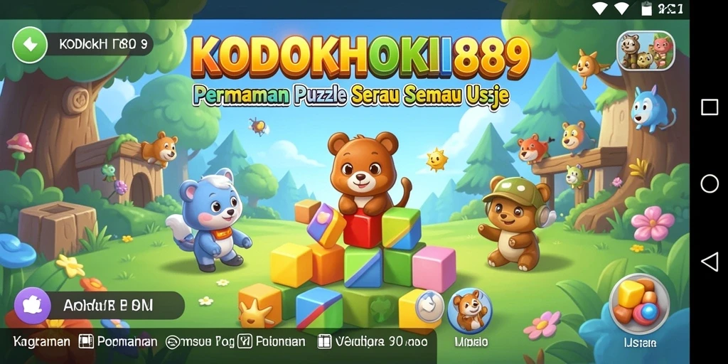 Screenshot gameplay KODOKHOKI889 menampilkan tantangan Puzzle yang menarik.