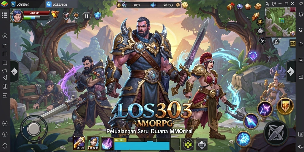 Screenshot gameplay LOS303 menunjukkan aksi seru dan dunia fantasi yang menakjubkan.