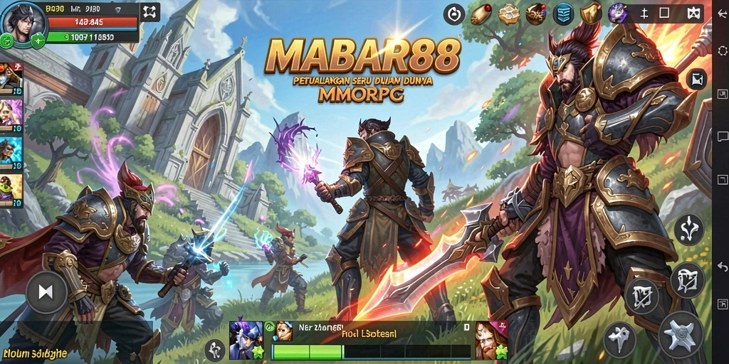Tampilan gameplay seru dalam MABAR88 dengan pertarungan mendebarkan.