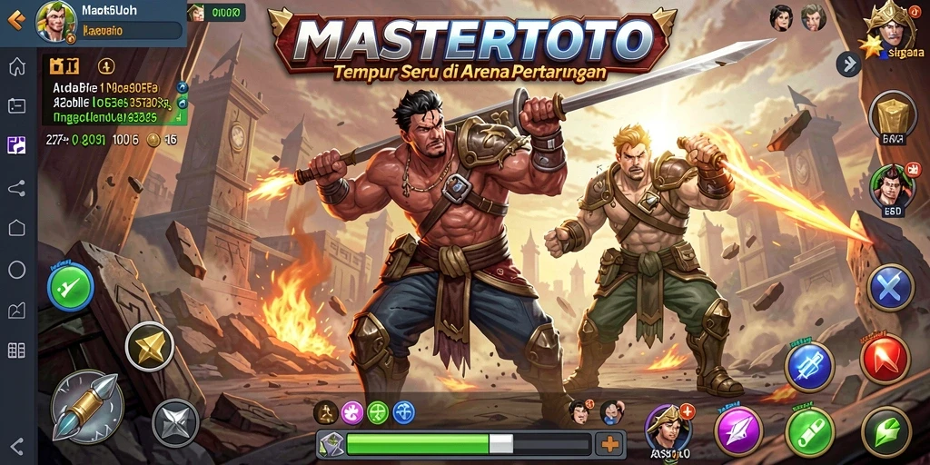 Tampilan gameplay MASTERTOTO yang intens dan seru.