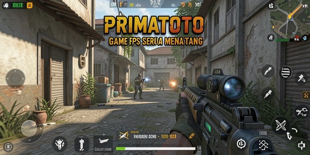 Tampilan aksi seru dalam gameplay PRIMATOTO dengan grafis menawan.