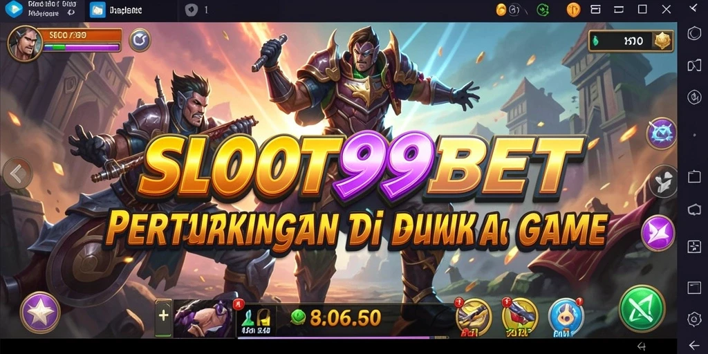 Screenshot gameplay SLOT99BET menampilkan aksi pertarungan yang mendebarkan.