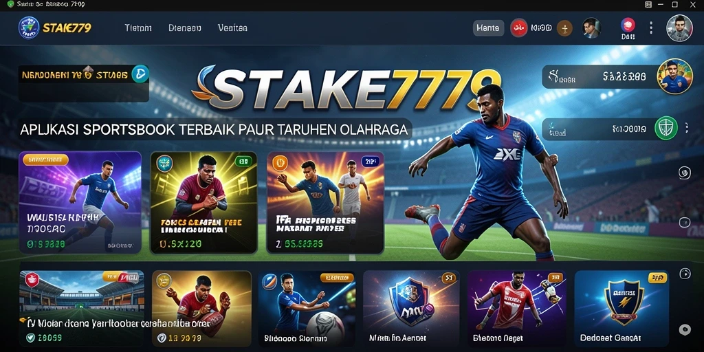 Tampilan gameplay STAKE779 dengan taruhan olahraga langsung dan interaktif.