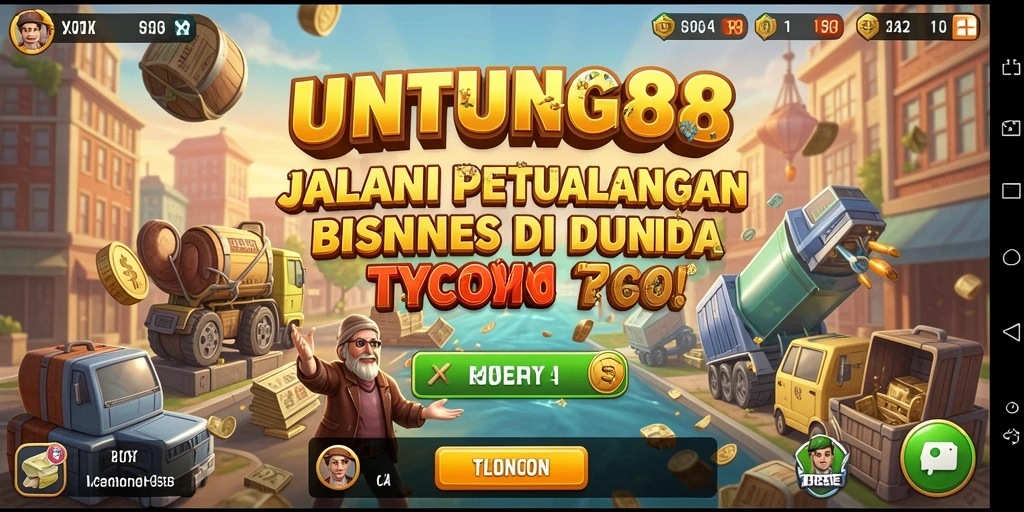 Tampilkan gameplay menarik di dunia bisnis Tycoon.