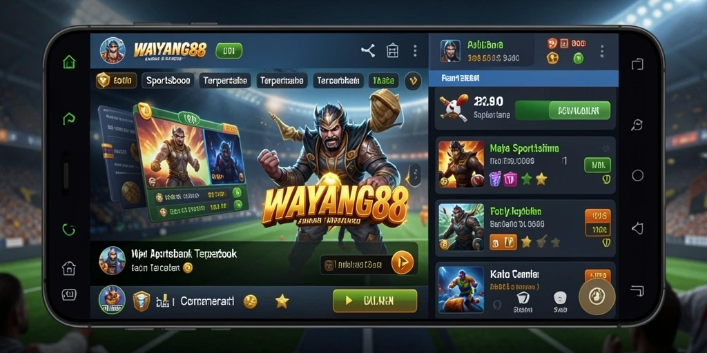 Tampilan gameplay menarik di aplikasi WAYANG88 untuk taruhan olahraga.